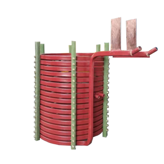 中頻爐，感應(yīng)爐，中頻電爐，感應(yīng)電爐中感應(yīng)線圈的作用：(洛陽萬峰工業(yè)爐)